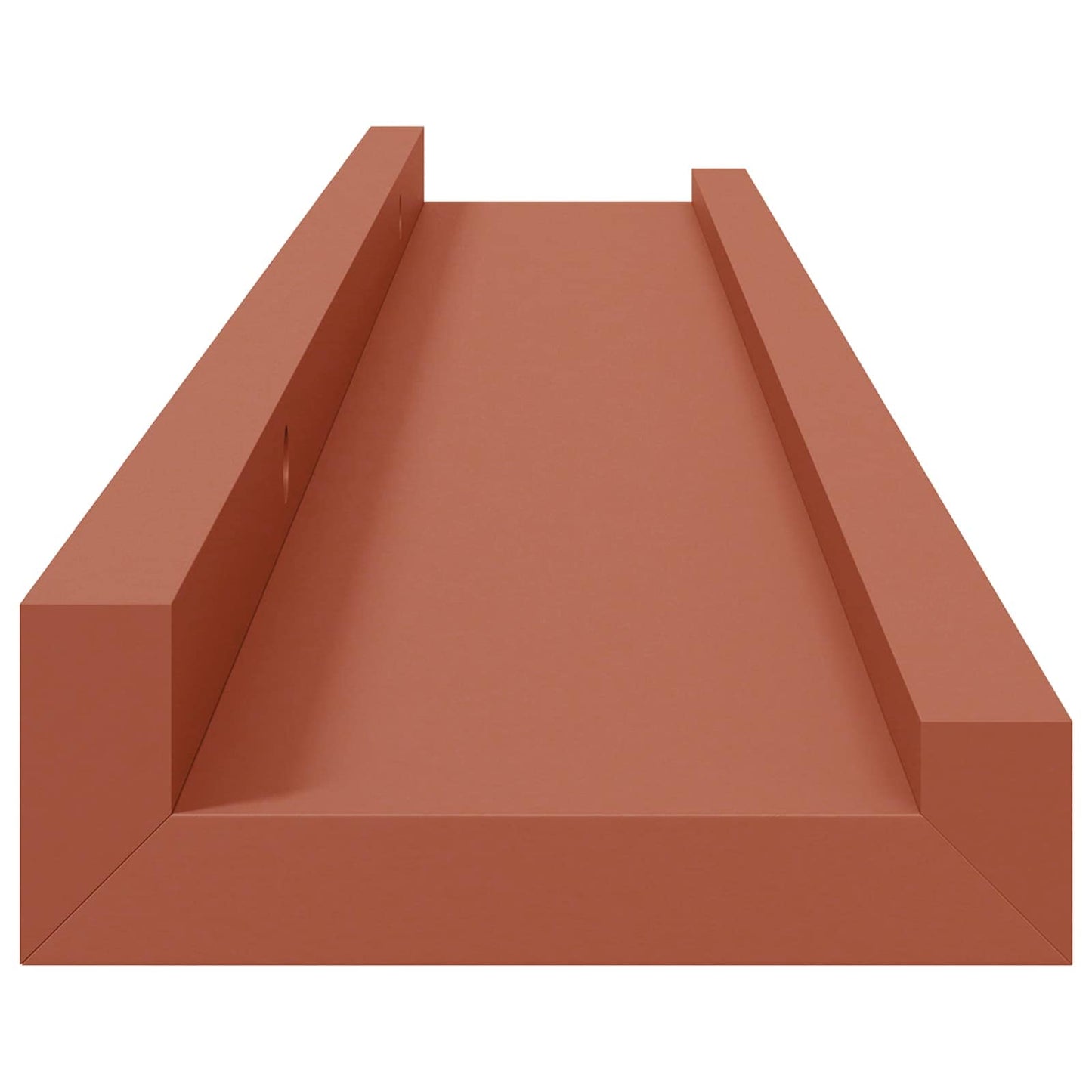 Vegghylle med hylle 4 pcs Rød 60 x 9 x 3 cm Konstruert tre