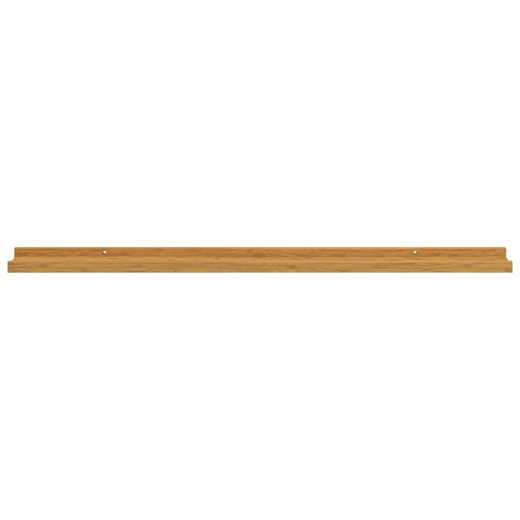 Vegghylle med hylle 4 pcs Beige 100 x 9 x 3 cm Konstruert tre