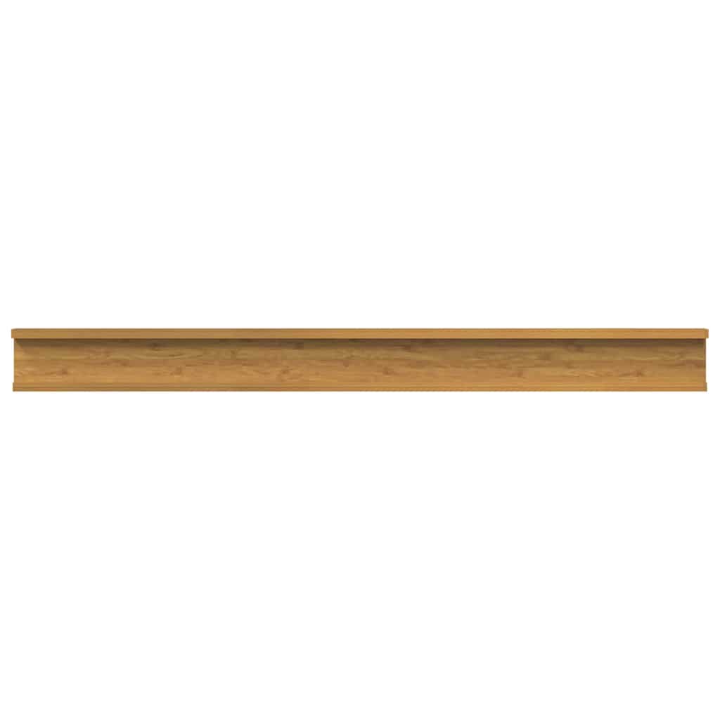 Vegghylle med hylle 4 pcs Beige 100 x 9 x 3 cm Konstruert tre