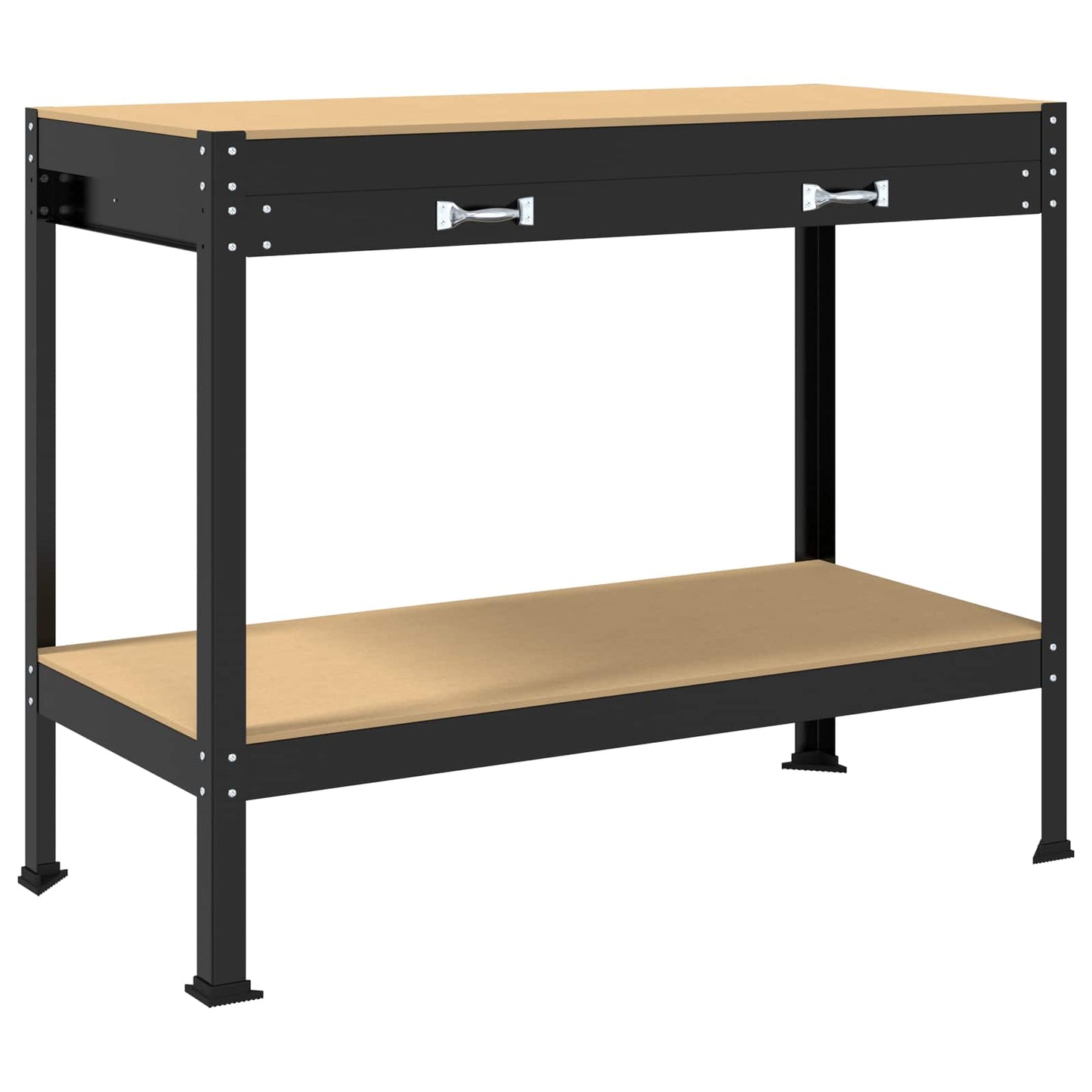 Arbeidsbenk Svart 114 x 54 x 91 cm Ingeniørtre og metall