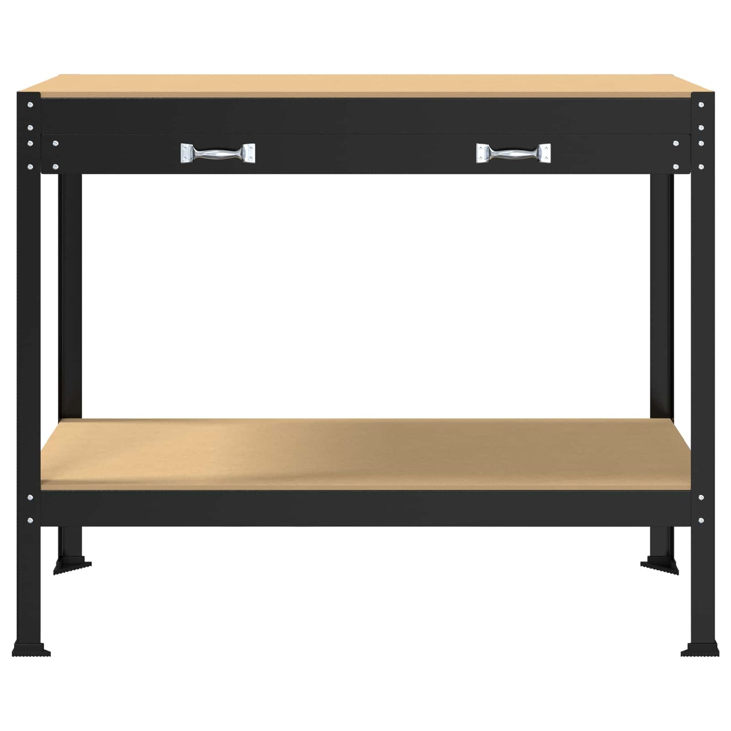Arbeidsbenk Svart 114 x 54 x 91 cm Ingeniørtre og metall