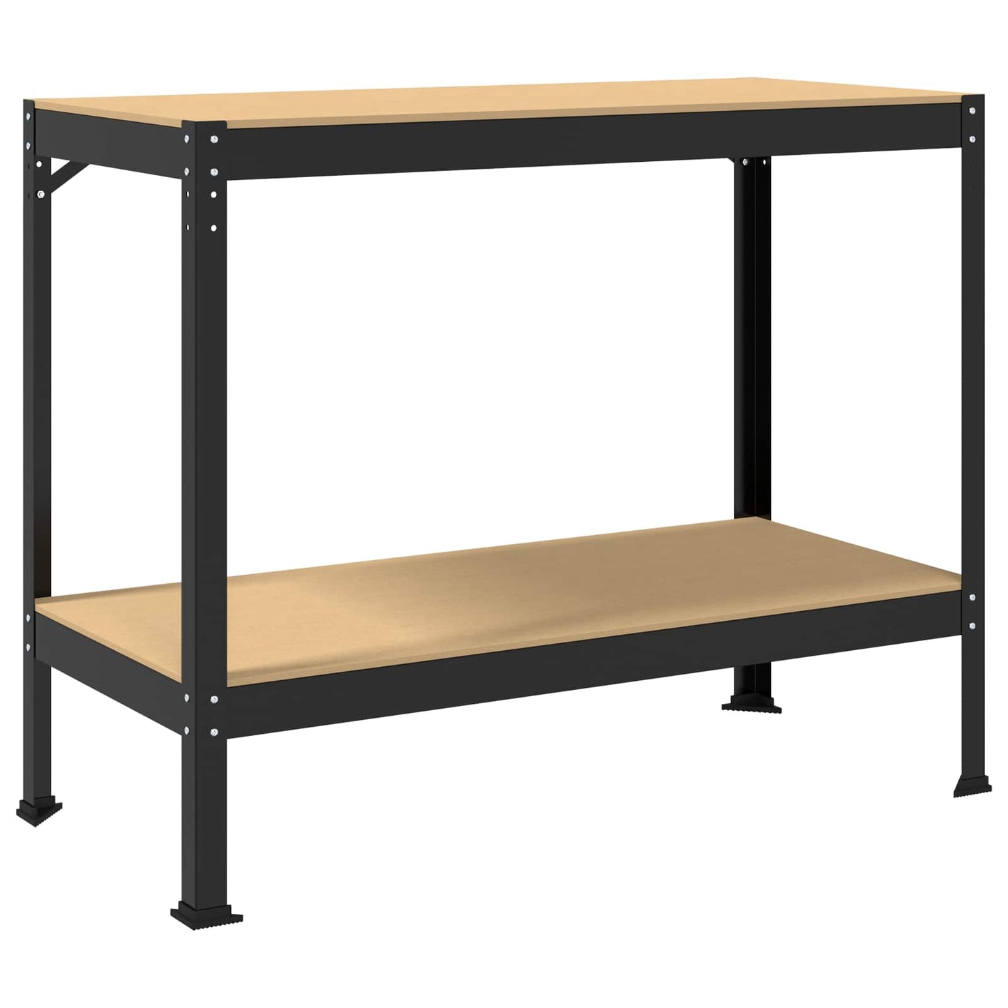 Arbeidsbenk Svart 115 x 55 x 91 cm Ingeniørtre og metall