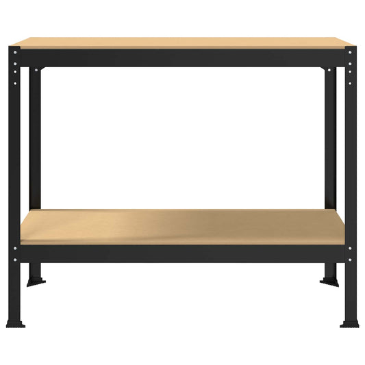 Arbeidsbenk Svart 115 x 55 x 91 cm Ingeniørtre og metall