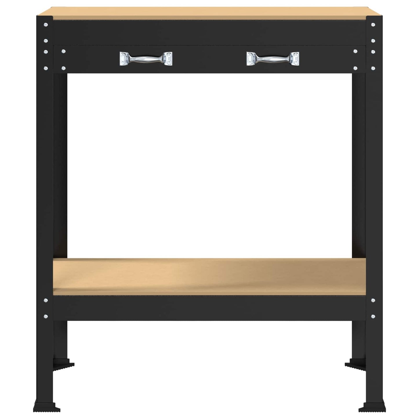 Arbeidsbenk Svart 80 x 40 x 91 cm Ingeniørtre og metall