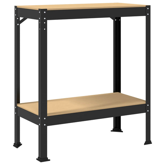 Arbeidsbenk Svart 81 x 41 x 91 cm Ingeniørtre og metall