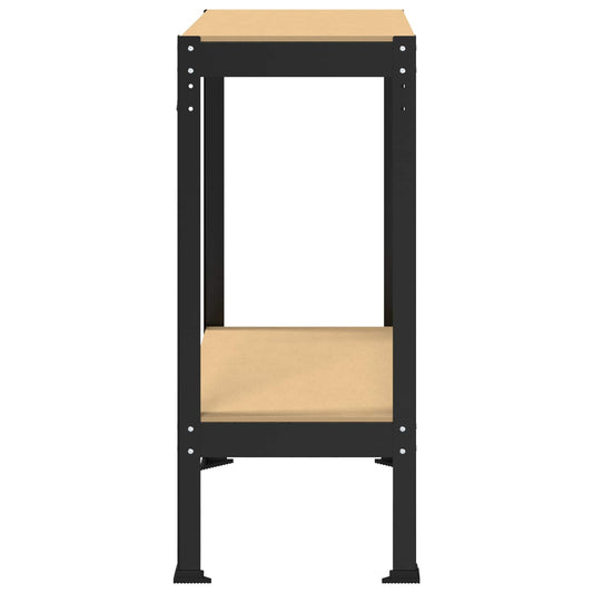 Arbeidsbenk Svart 81 x 41 x 91 cm Ingeniørtre og metall