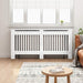 Radiator Deksel Høyglanset hvit 172 x 19 x 81,5 cm