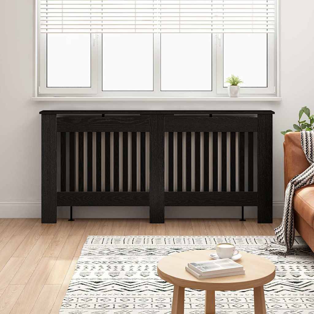 Radiator Deksel Svart eik 172 x 19 x 81,5 cm Konstruert tre