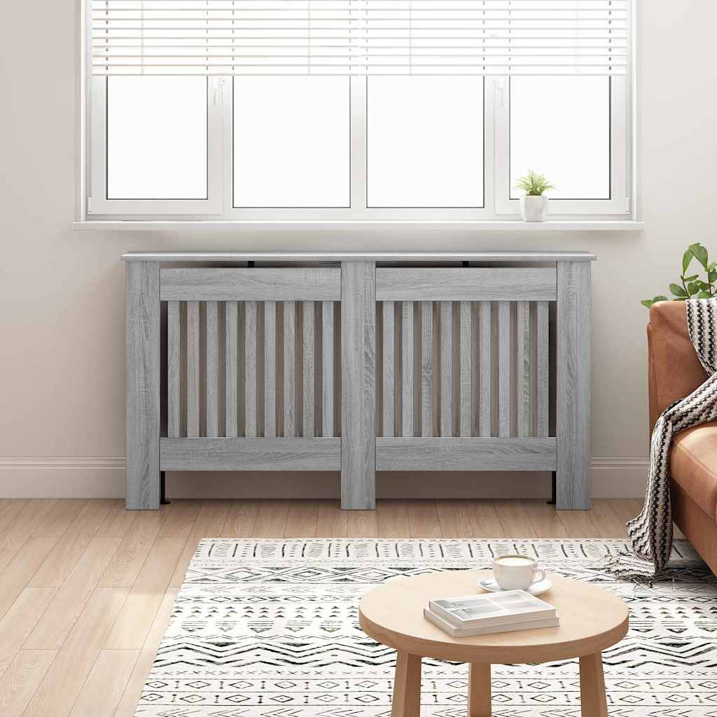 Radiator Deksel Grå Sonoma 152 x 19 x 81,5 cm Konstruert tre