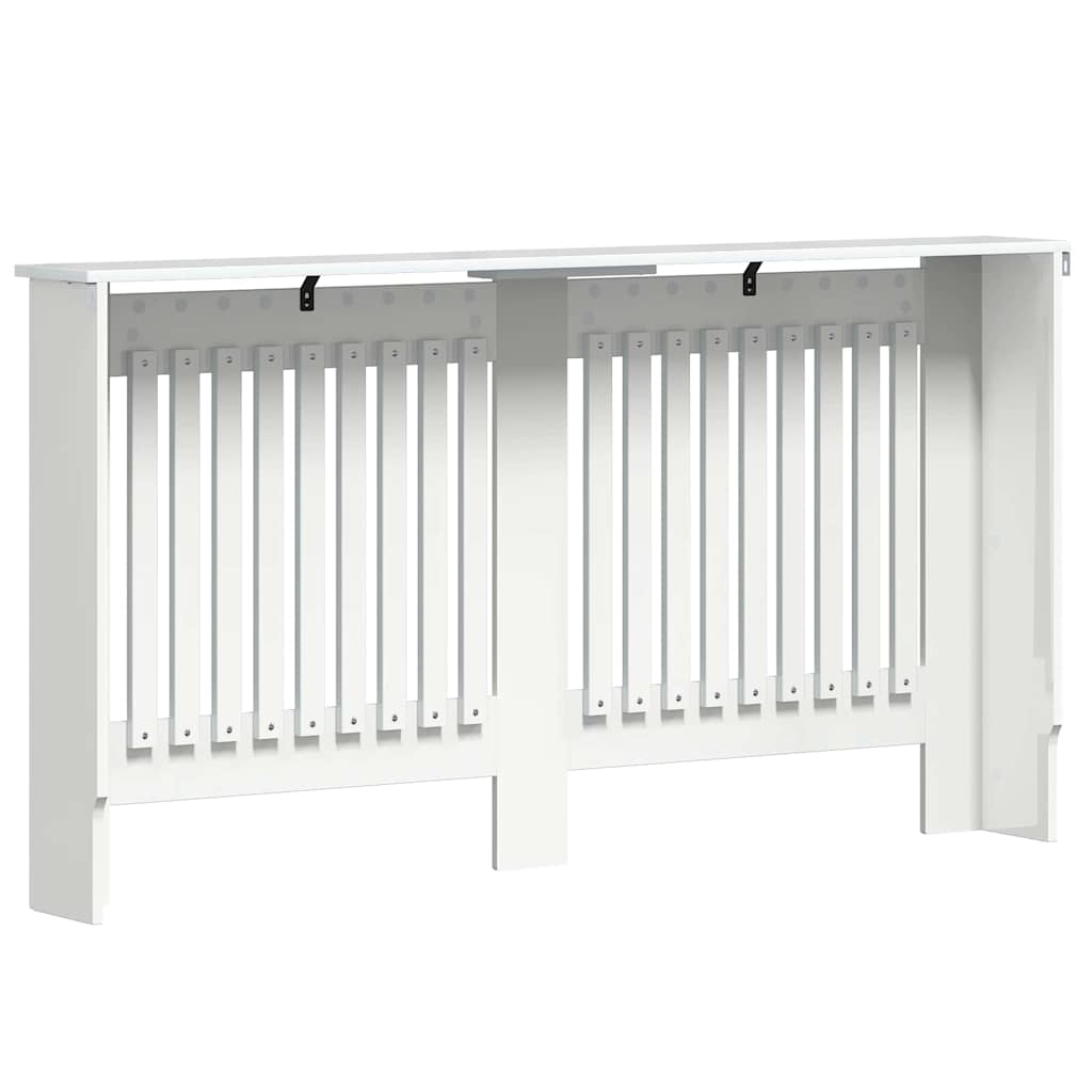 Radiator Deksel Høyglanset hvit 152 x 19 x 81,5 cm