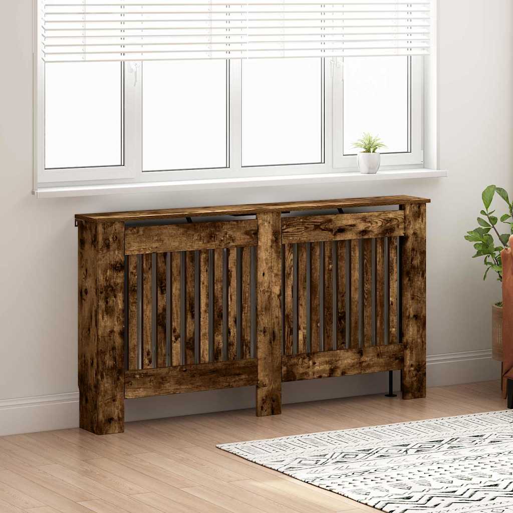 Radiator Deksel Røkt Eik 152 x 19 x 81,5 cm Konstruert tre