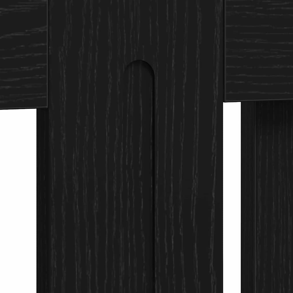 Radiator Deksel Svart eik 152 x 19 x 81,5 cm Konstruert tre
