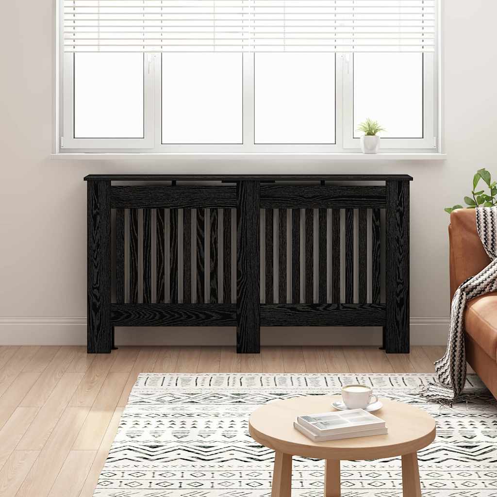 Radiator Deksel Svart eik 152 x 19 x 81,5 cm Konstruert tre