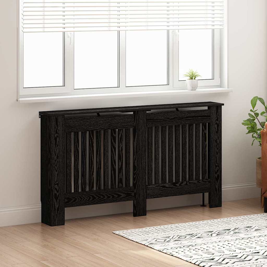 Radiator Deksel Svart eik 152 x 19 x 81,5 cm Konstruert tre