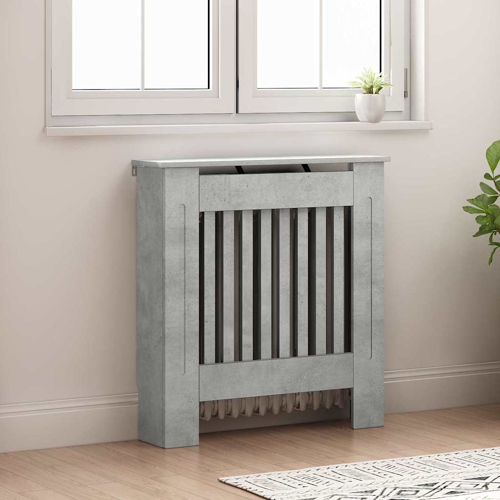 Radiator Deksel Betonggrå 78 x 19 x 81,5 cm Konstruert tre