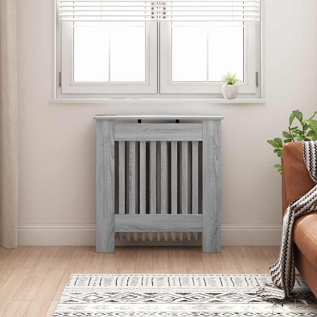 Radiator Deksel Grå Sonoma 78 x 19 x 81,5 cm Konstruert tre