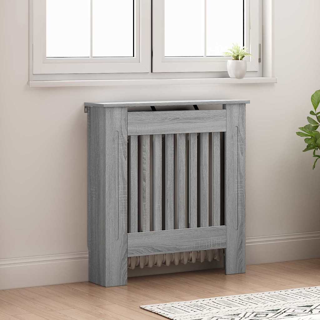 Radiator Deksel Grå Sonoma 78 x 19 x 81,5 cm Konstruert tre