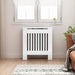 Radiator Deksel Høyglanset hvit 78 x 19 x 81,5 cm
