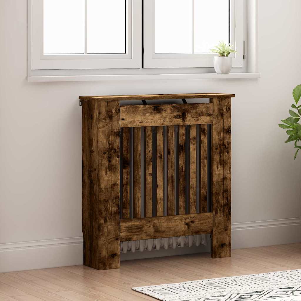 Radiator Deksel Røkt Eik 78 x 19 x 81,5 cm Konstruert tre