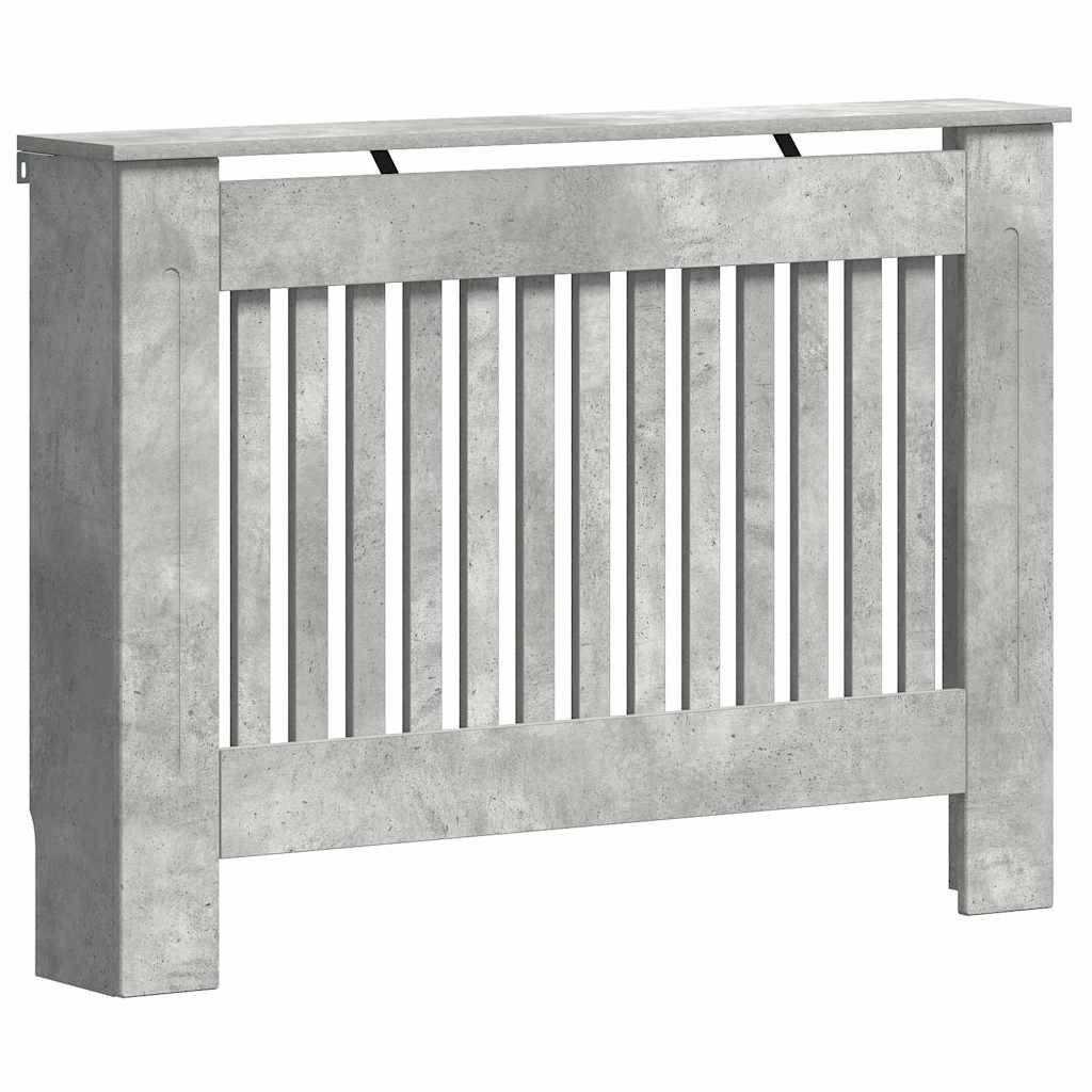 Radiator Deksel Betonggrå 112 x 19 x 81,5 cm Konstruert tre