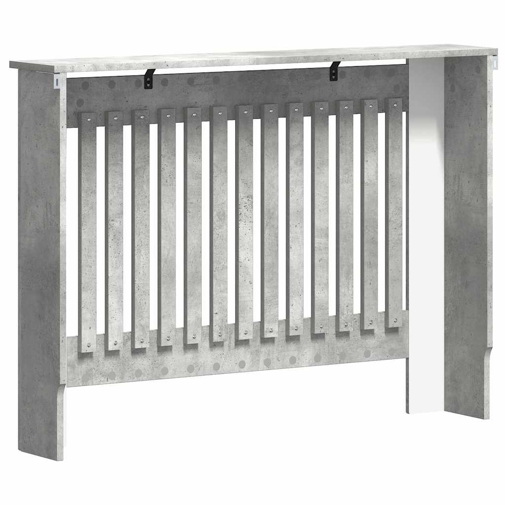 Radiator Deksel Betonggrå 112 x 19 x 81,5 cm Konstruert tre