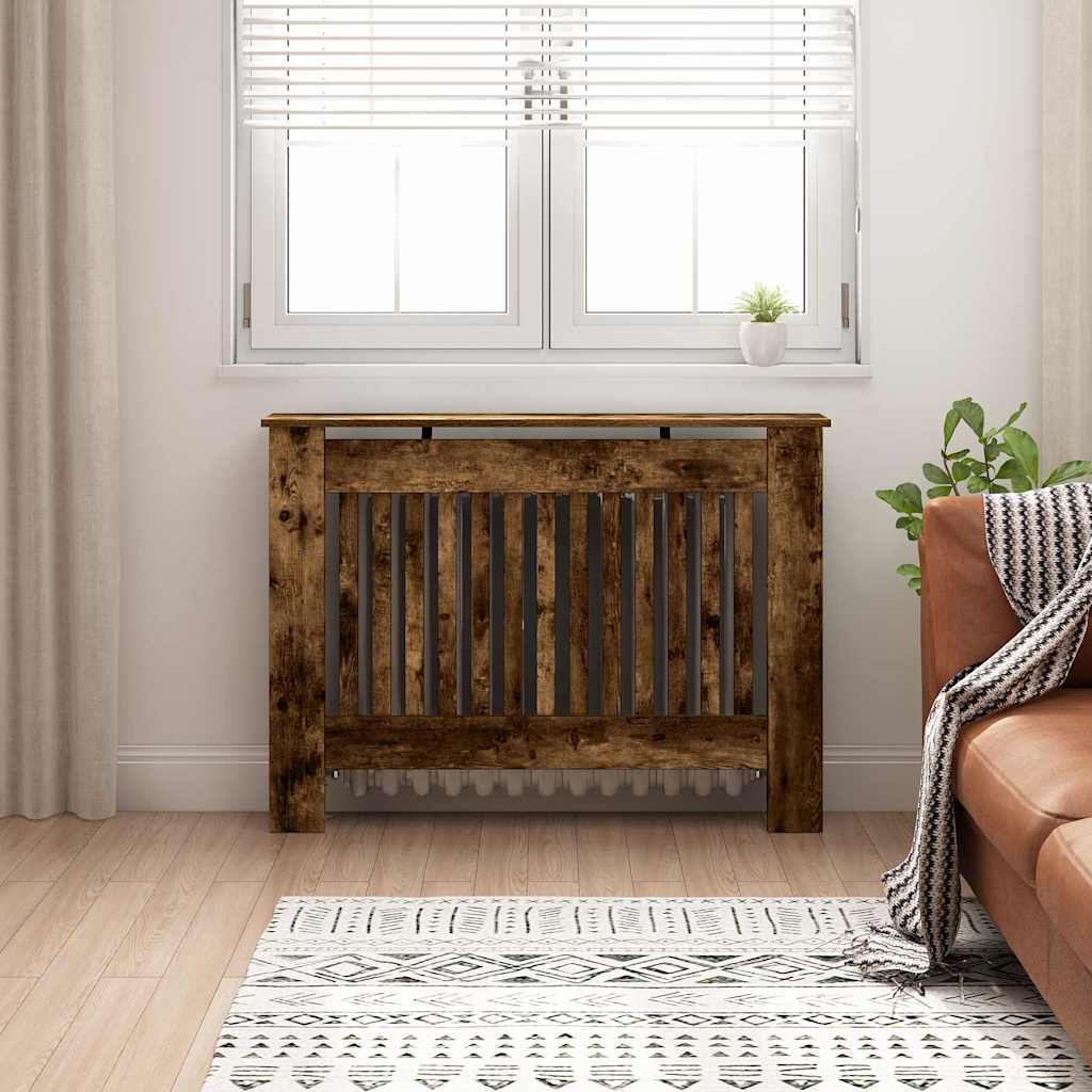 Radiator Deksel Røkt Eik 112 x 19 x 81,5 cm Konstruert tre