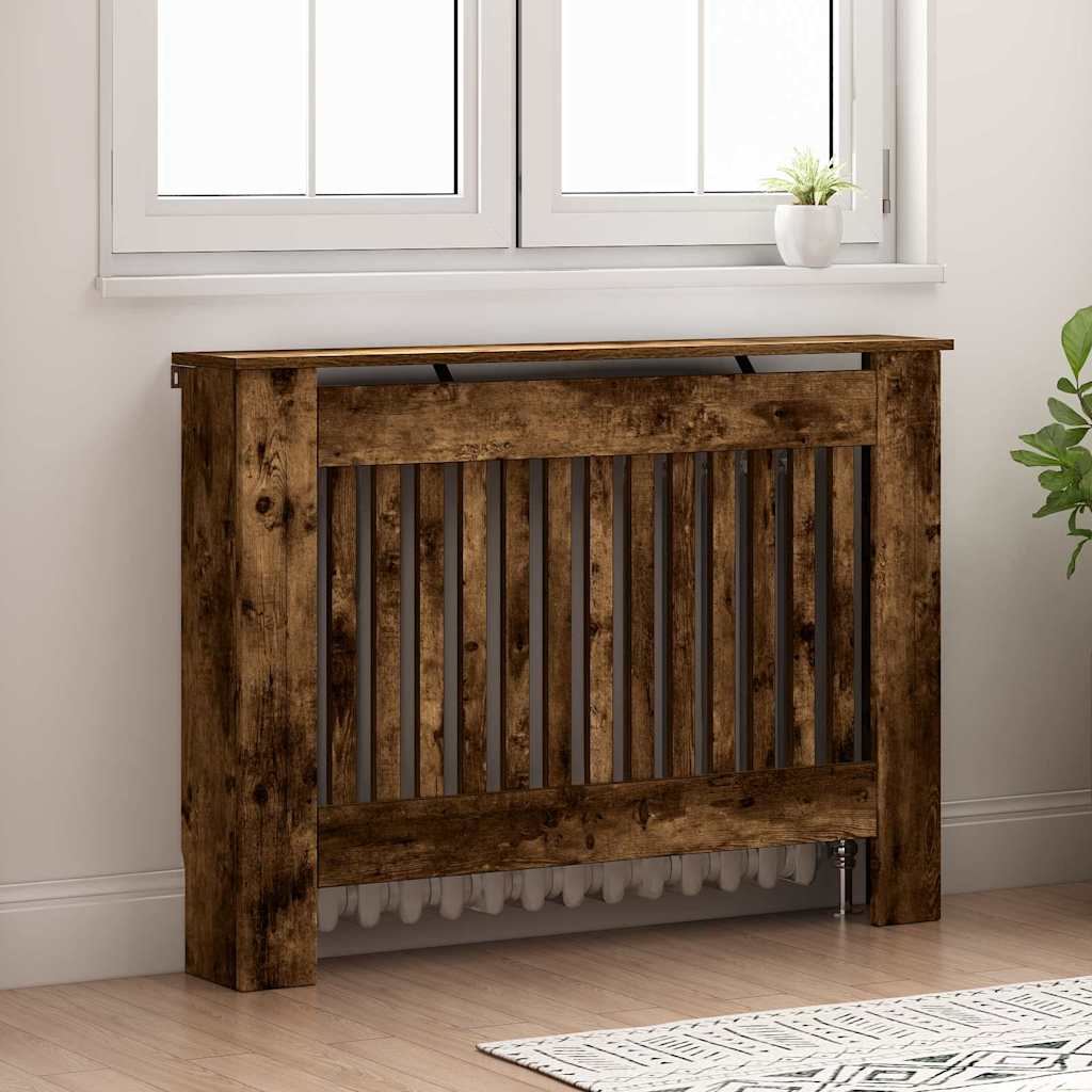 Radiator Deksel Røkt Eik 112 x 19 x 81,5 cm Konstruert tre