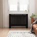 Radiator Deksel Svart eik 112 x 19 x 81,5 cm Konstruert tre