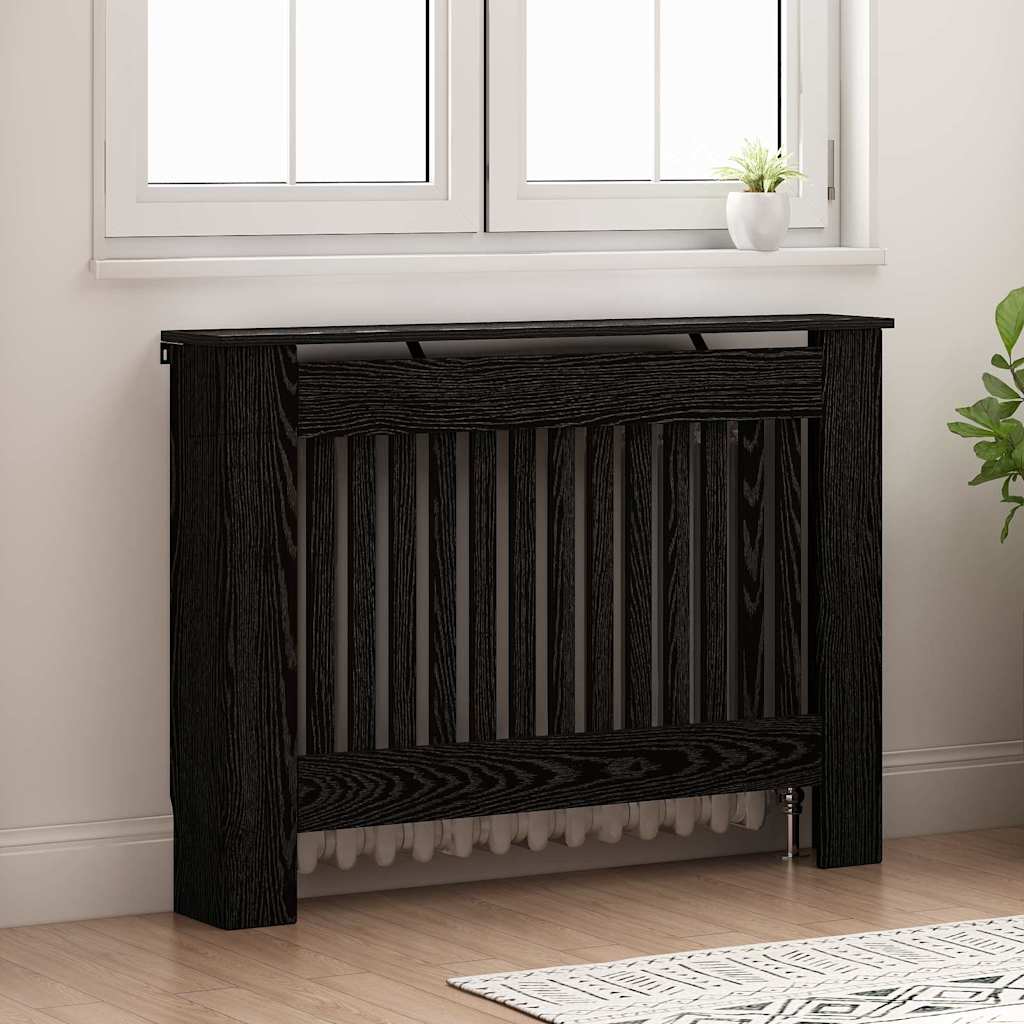 Radiator Deksel Svart eik 112 x 19 x 81,5 cm Konstruert tre