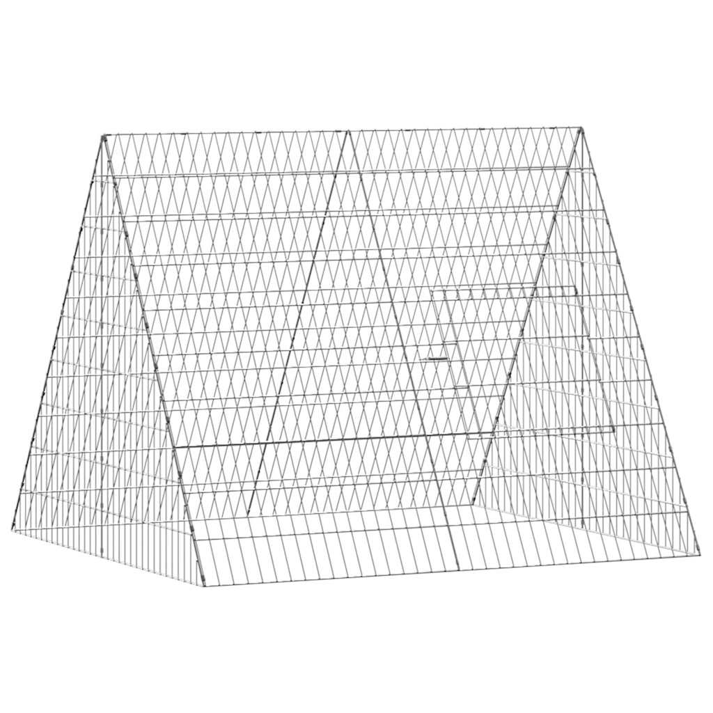 Kaninbur sølv 110 x 100 x 85 cm Galvanisert Stål