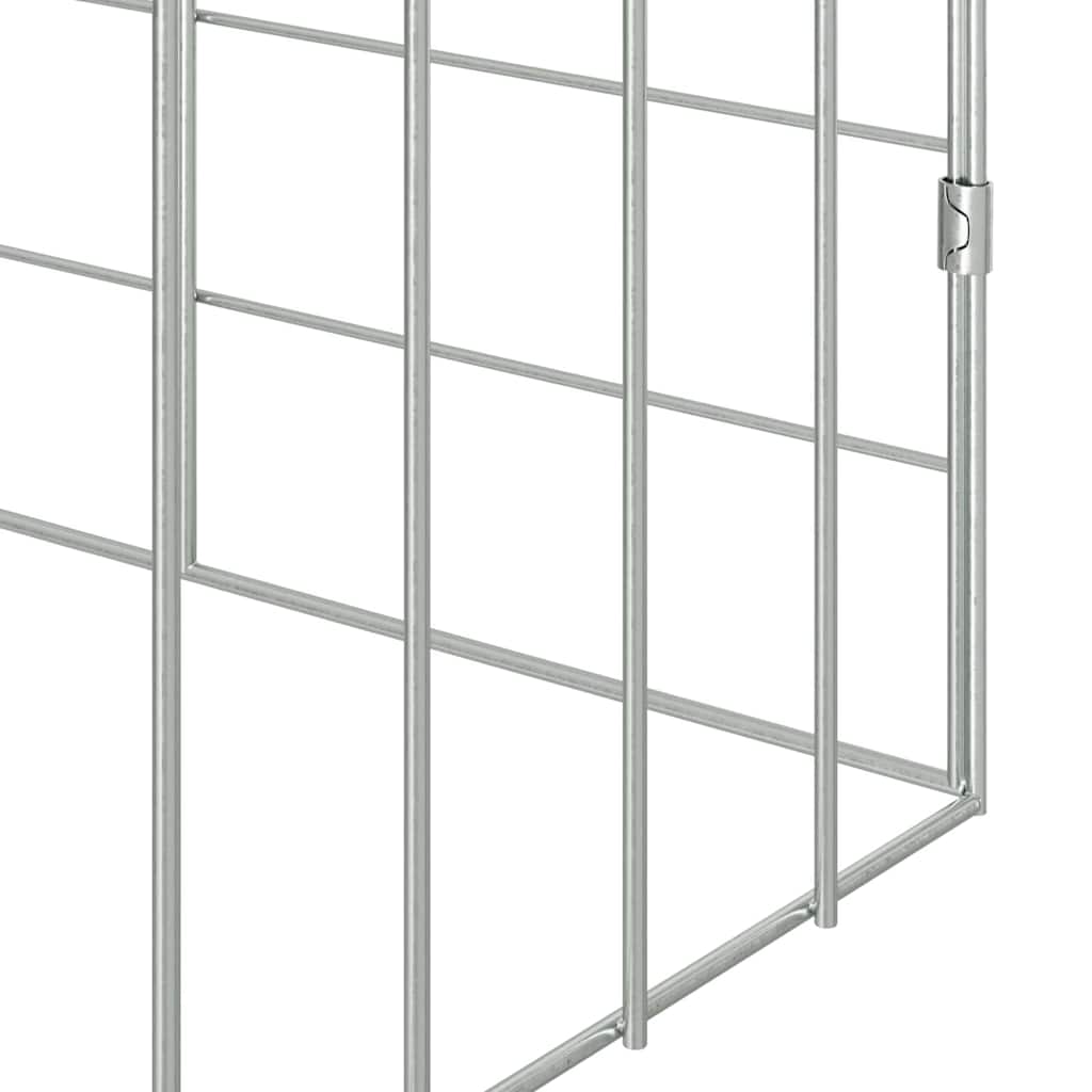 Kaninbur sølv 100 x 78 x 78 cm Galvanisert Stål