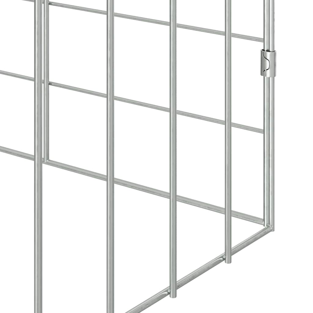 Kaninbur sølv 400 x 78 x 78 cm Galvanisert Stål