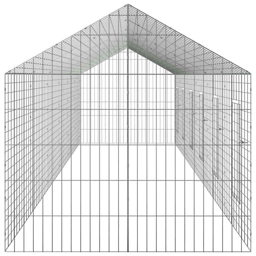 Kaninbur sølv 600 x 78 x 78 cm Galvanisert Stål