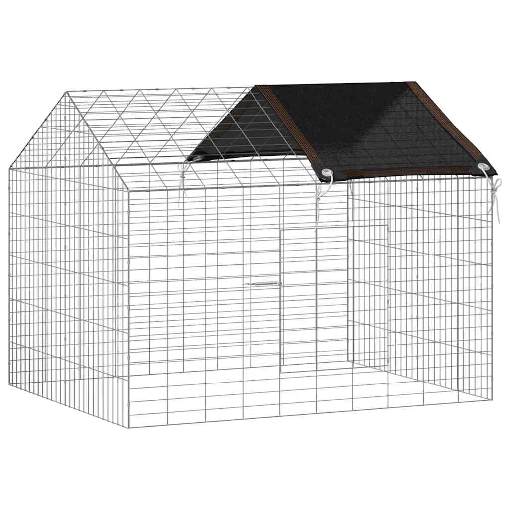 Kaninbur sølv 100 x 78 x 78 cm Galvanisert Stål
