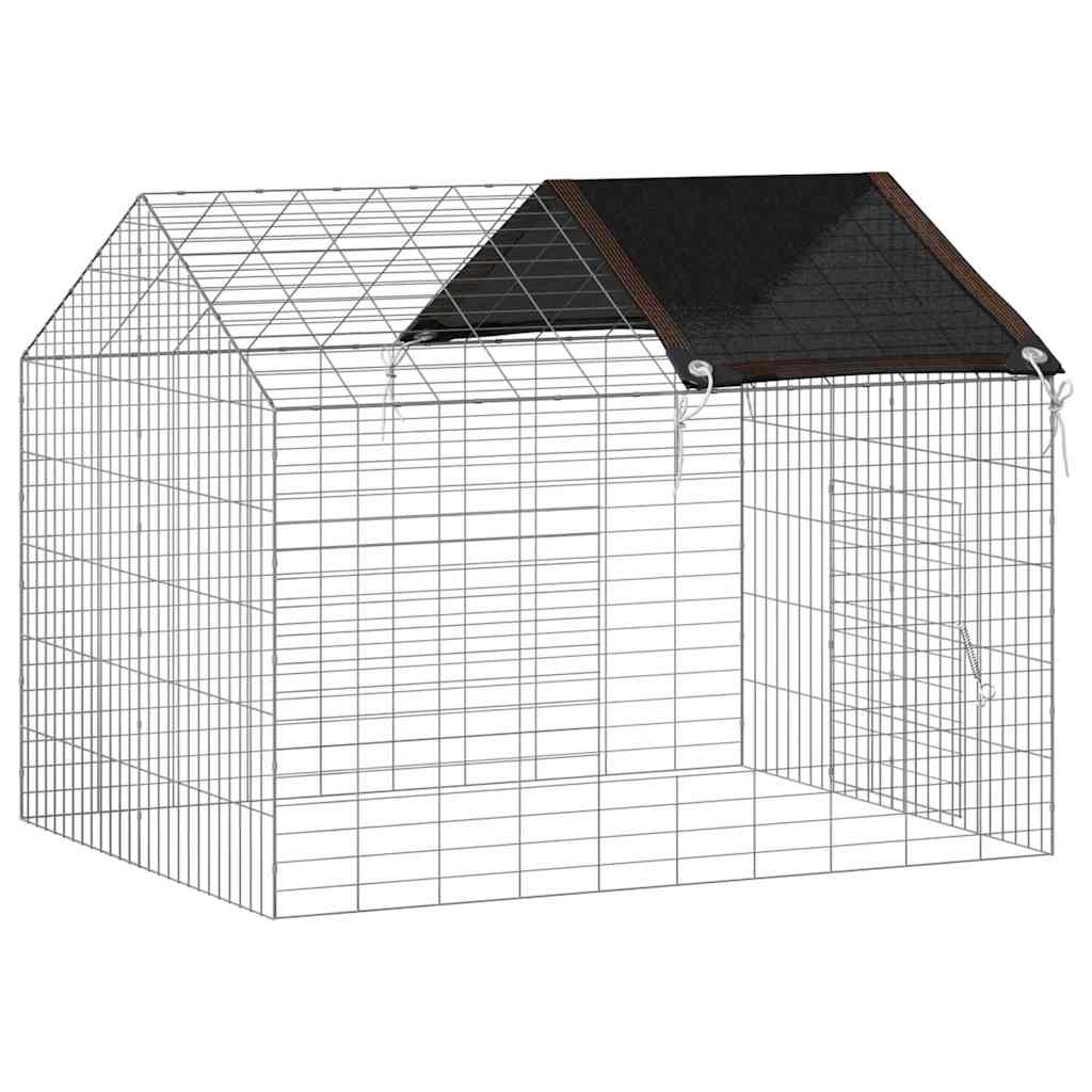 Kaninbur sølv 100 x 78 x 78 cm Galvanisert Stål