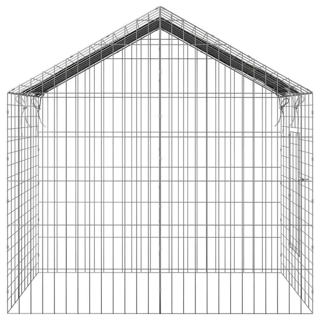 Kaninbur sølv 100 x 78 x 78 cm Galvanisert Stål