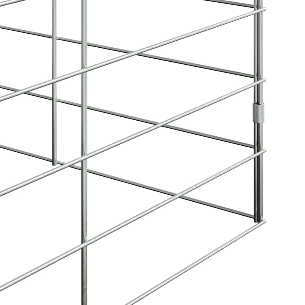 Kaninbur sølv 100 x 100 x 210 cm Galvanisert Stål