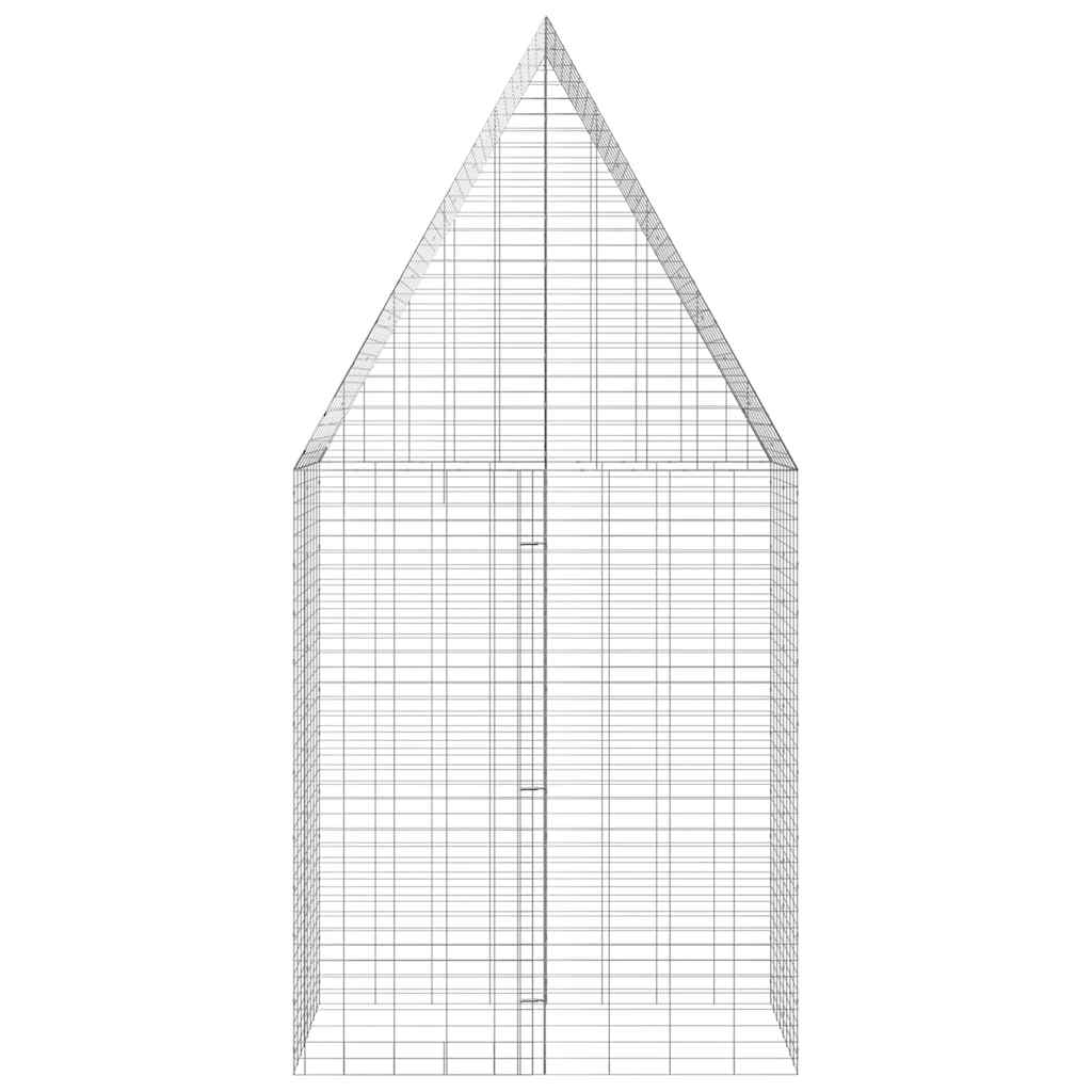 Kaninbur sølv 100 x 100 x 210 cm Galvanisert Stål