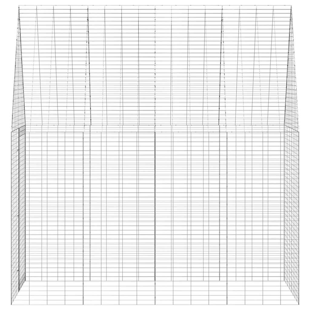 Kaninbur Sølv 200 x 100 x 210 cm Galvanisert stål