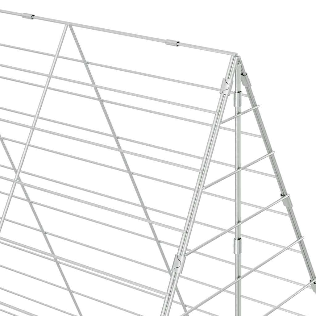 Kaninbur sølv 300 x 100 x 210 cm Galvanisert Stål