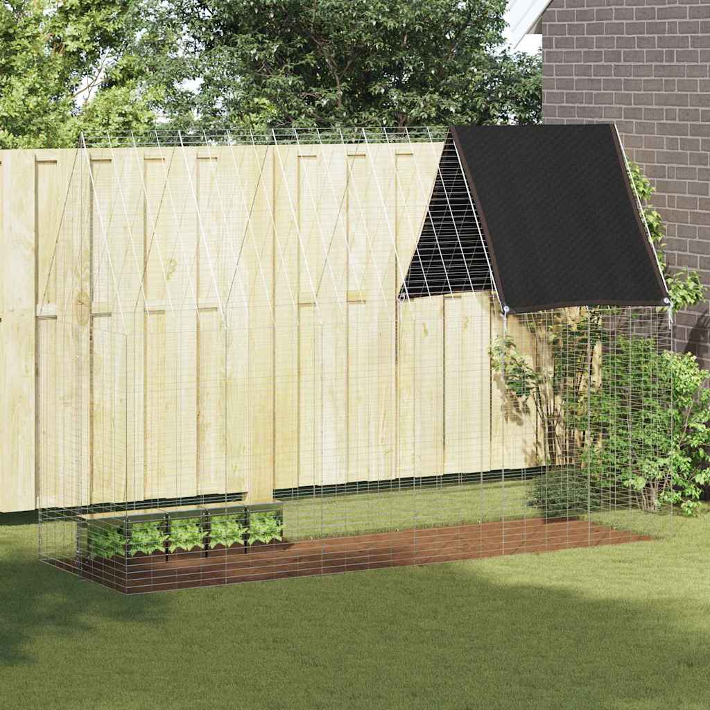 Kaninbur Sølv 300 x 100 x 210 cm Galvanisert stål