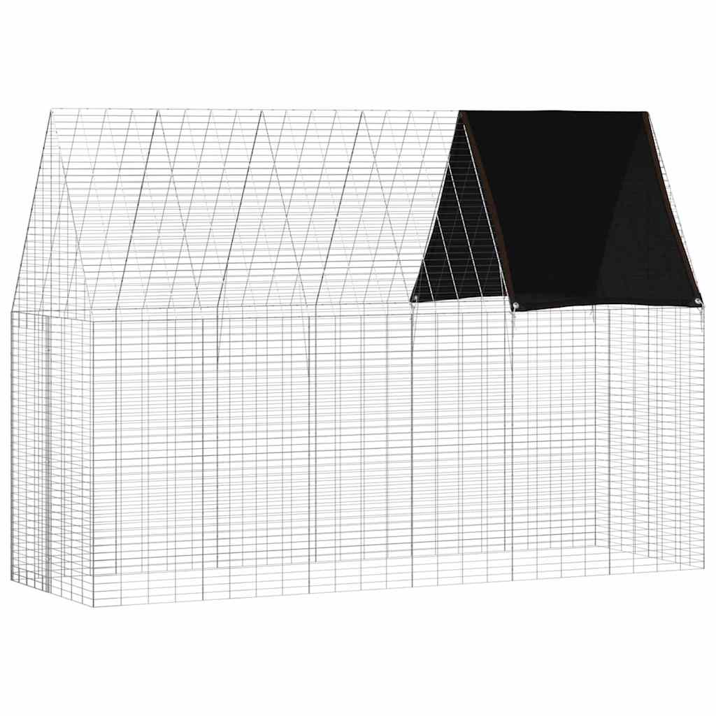 Kaninbur Sølv 300 x 100 x 210 cm Galvanisert stål