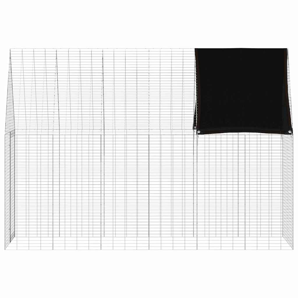 Kaninbur Sølv 300 x 100 x 210 cm Galvanisert stål