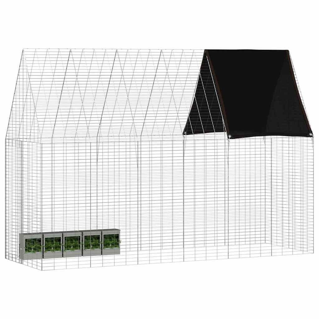 Kaninbur Sølv 300 x 100 x 210 cm Galvanisert stål