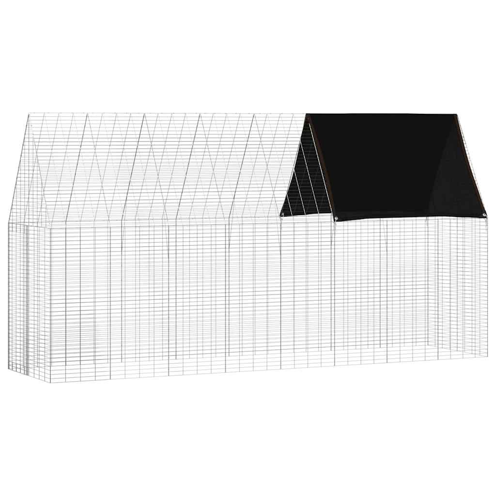 Kaninbur Sølv 400 x 100 x 210 cm Galvanisert stål
