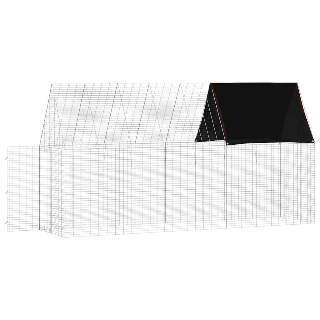 Kaninbur Sølv 400 x 100 x 210 cm Galvanisert stål