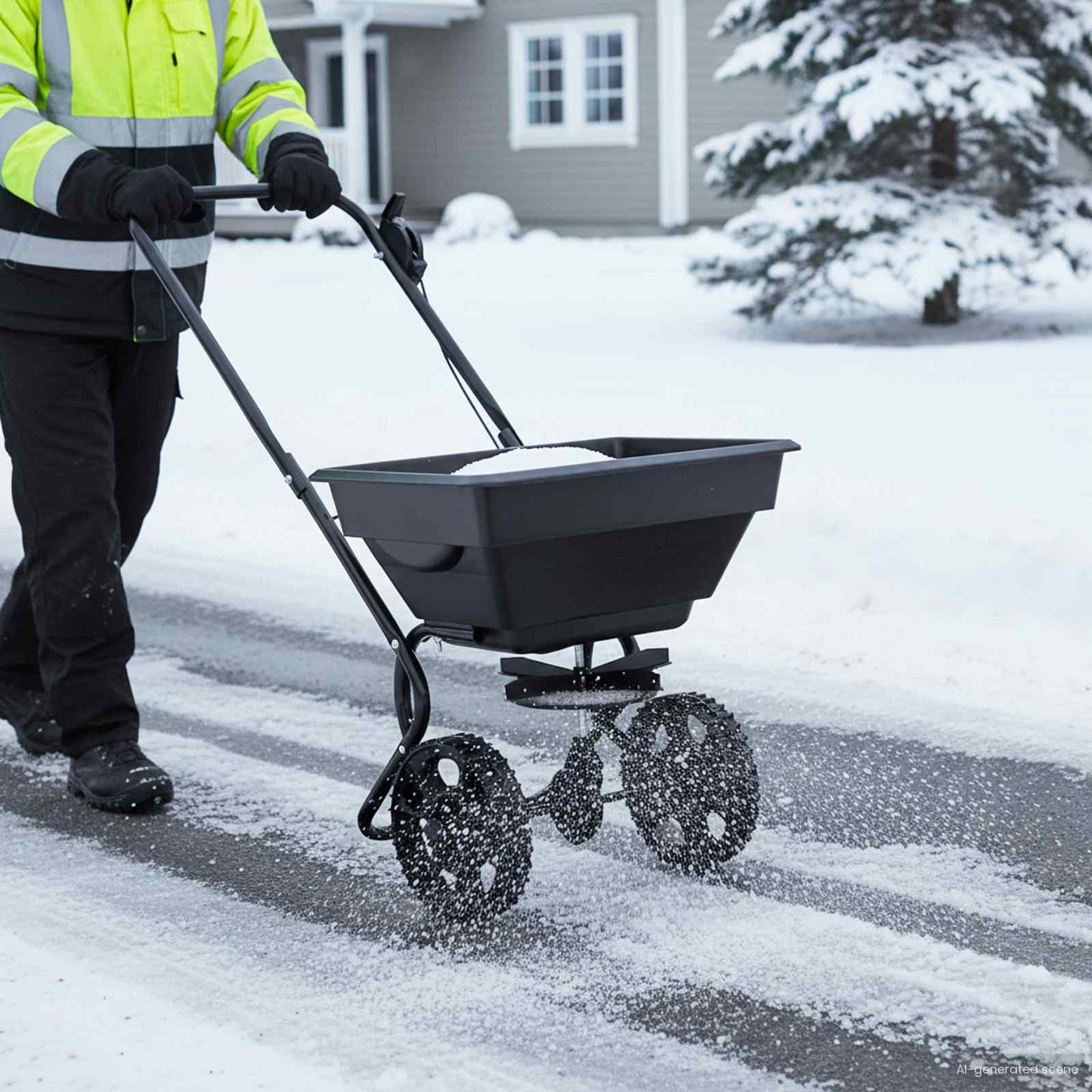 Spreader Svart 82 x 46 x 75 cm PVC og stål