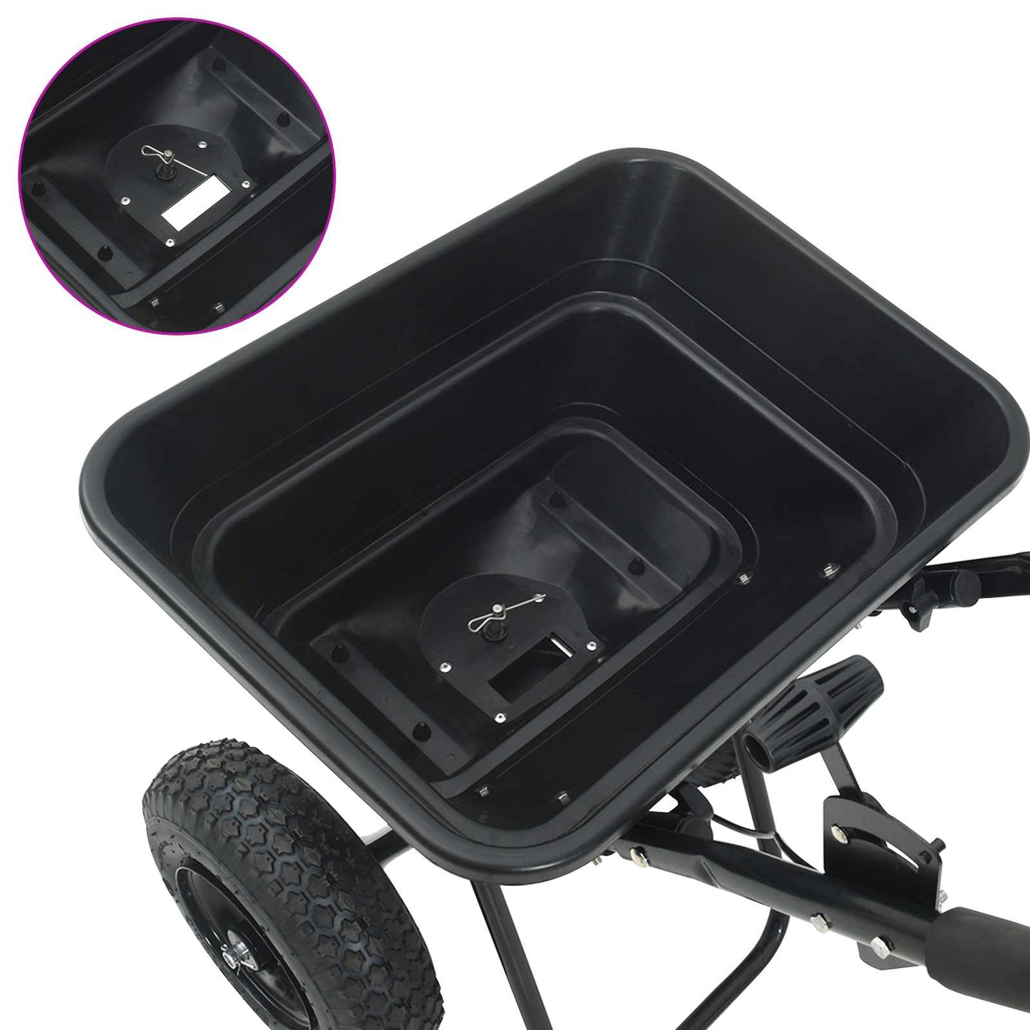Spreader Svart 53 x 81,5 x 78 cm PVC og stål