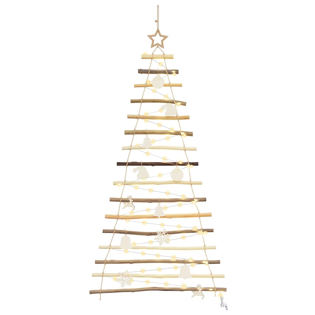Juletre med 50 LED Naturlig 120 cm heltre ask
