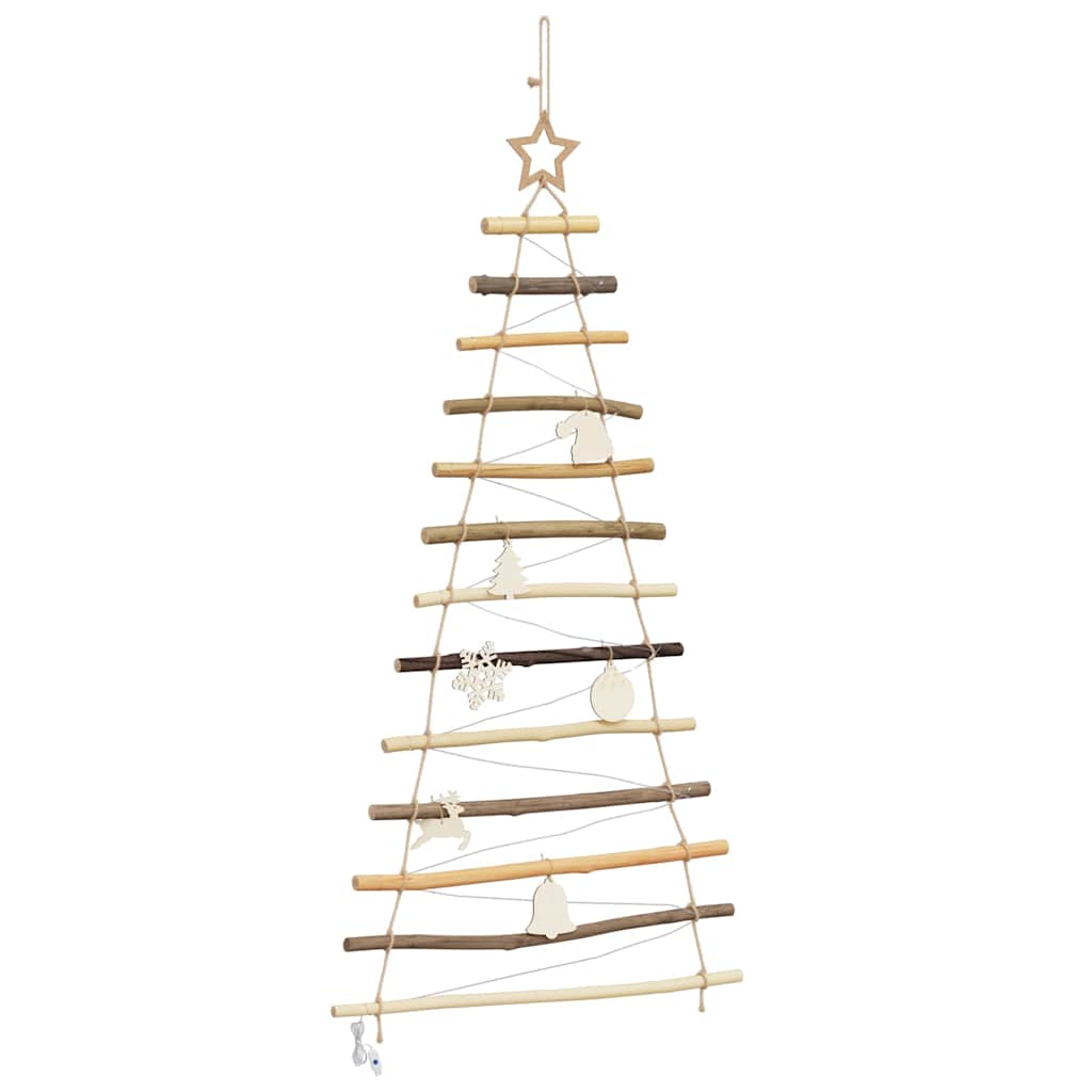 Juletre med 50 LED Naturlig 120 cm heltre ask